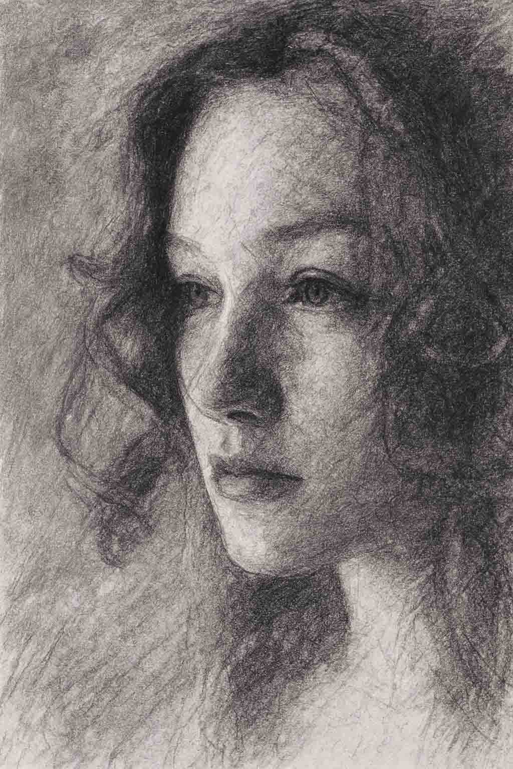 Portrait drawing after using Grid Maker Pro