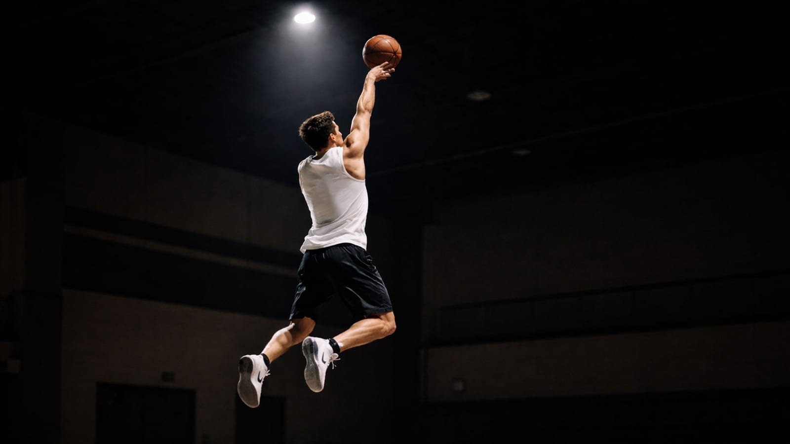 Basketball jump-shot action reference photo