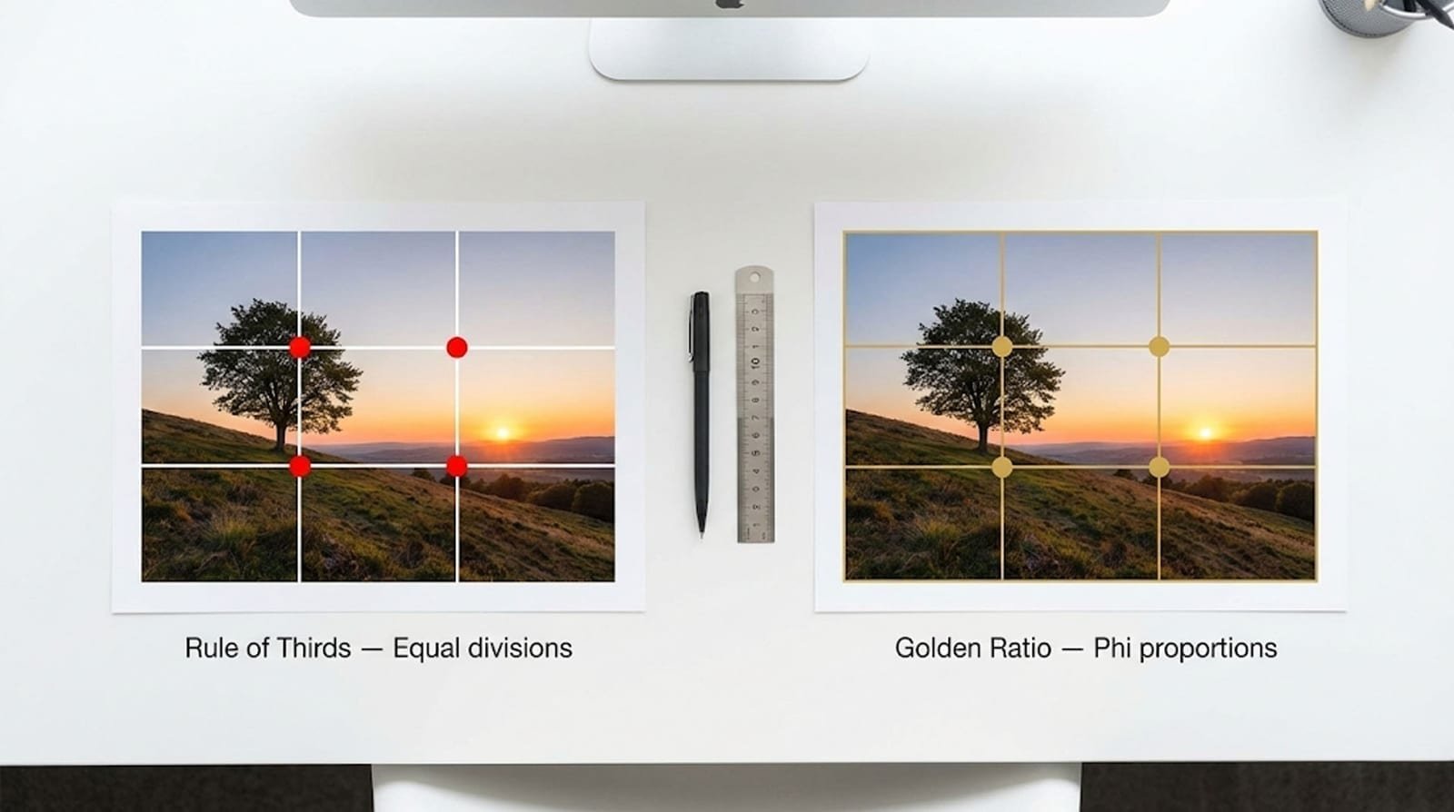 Rule of thirds in photography and art